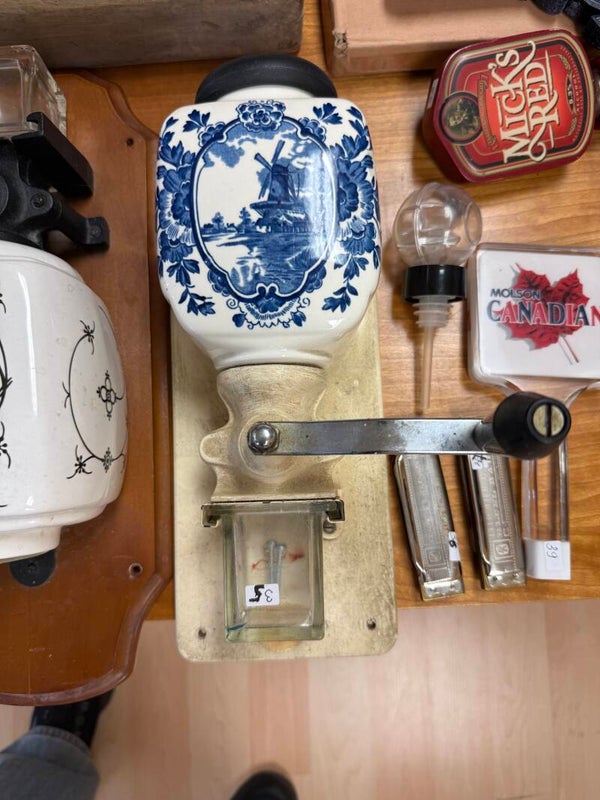 Vintage Coffee Grinder — Holland, Wood & Metal