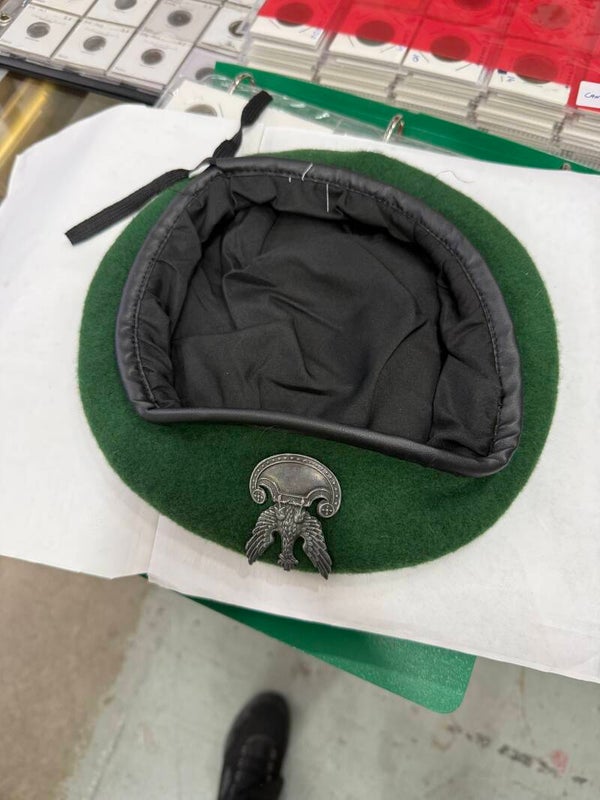Polish Green Beret with Eagle Badge