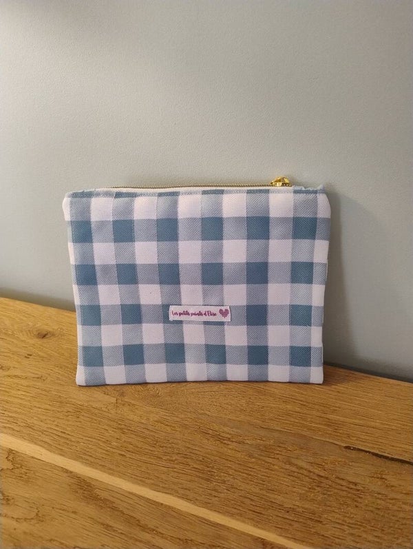 Pochette Aline Vichy Bleu