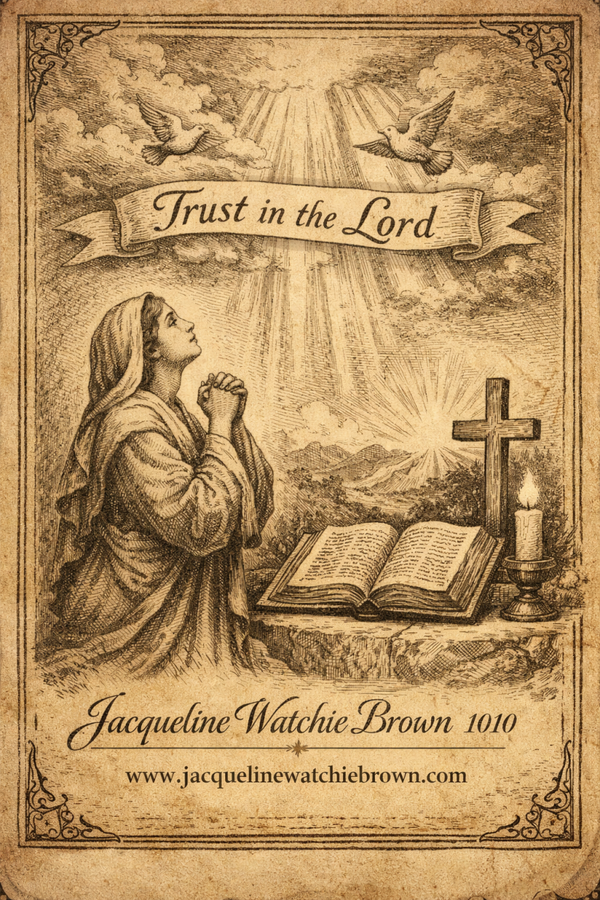 Trust in the Lord – Vintage Faith-Based Inspirational Digital Artwork (One-of-One)