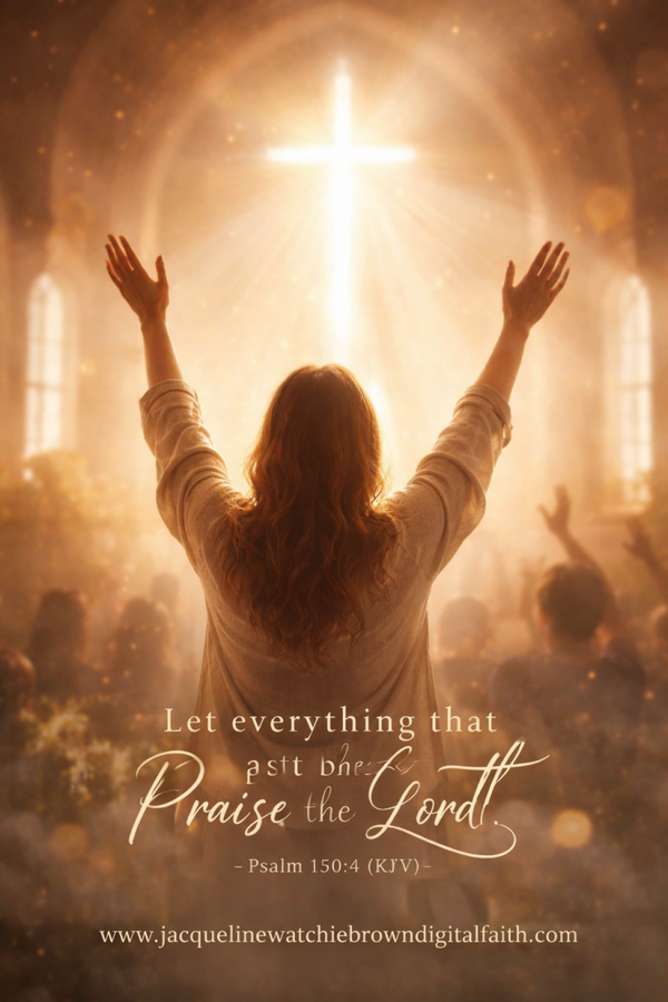 Praise the Lord | Faith-Based Digital Worship Art