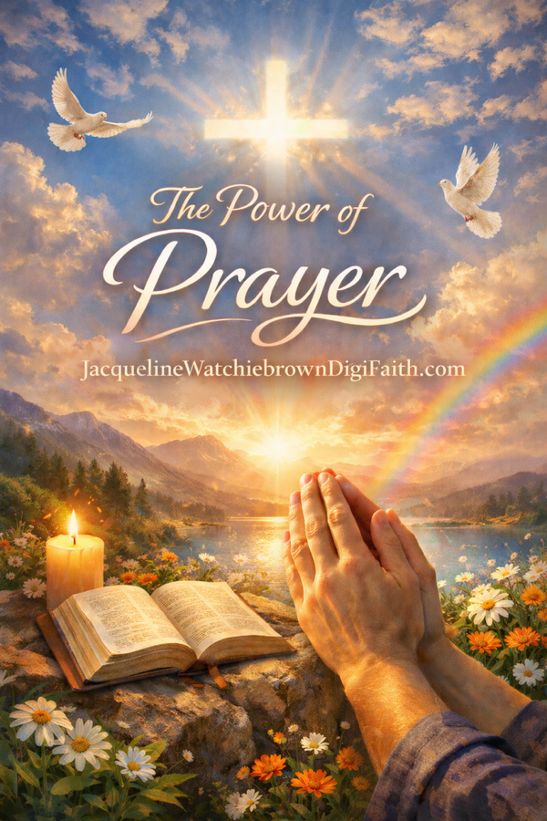 The Power of Prayer – Uplifting Digital Faith Art | 1010