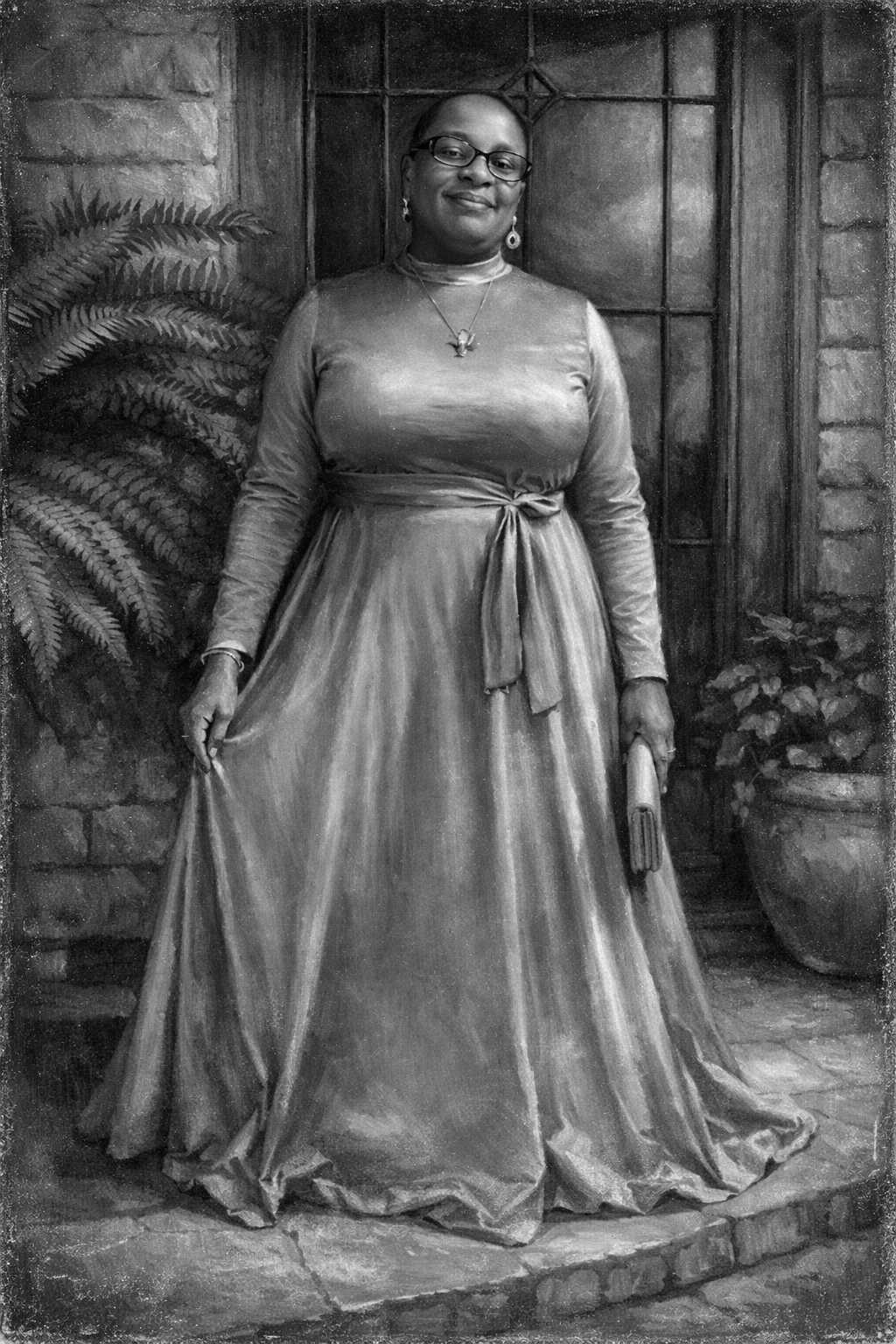 Woman of Faith – Timeless Black & White Inspirational Portrait (Digital Download)