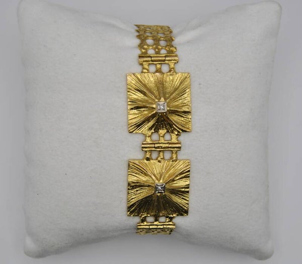 Vintage 14K Tammenkorun ranneke