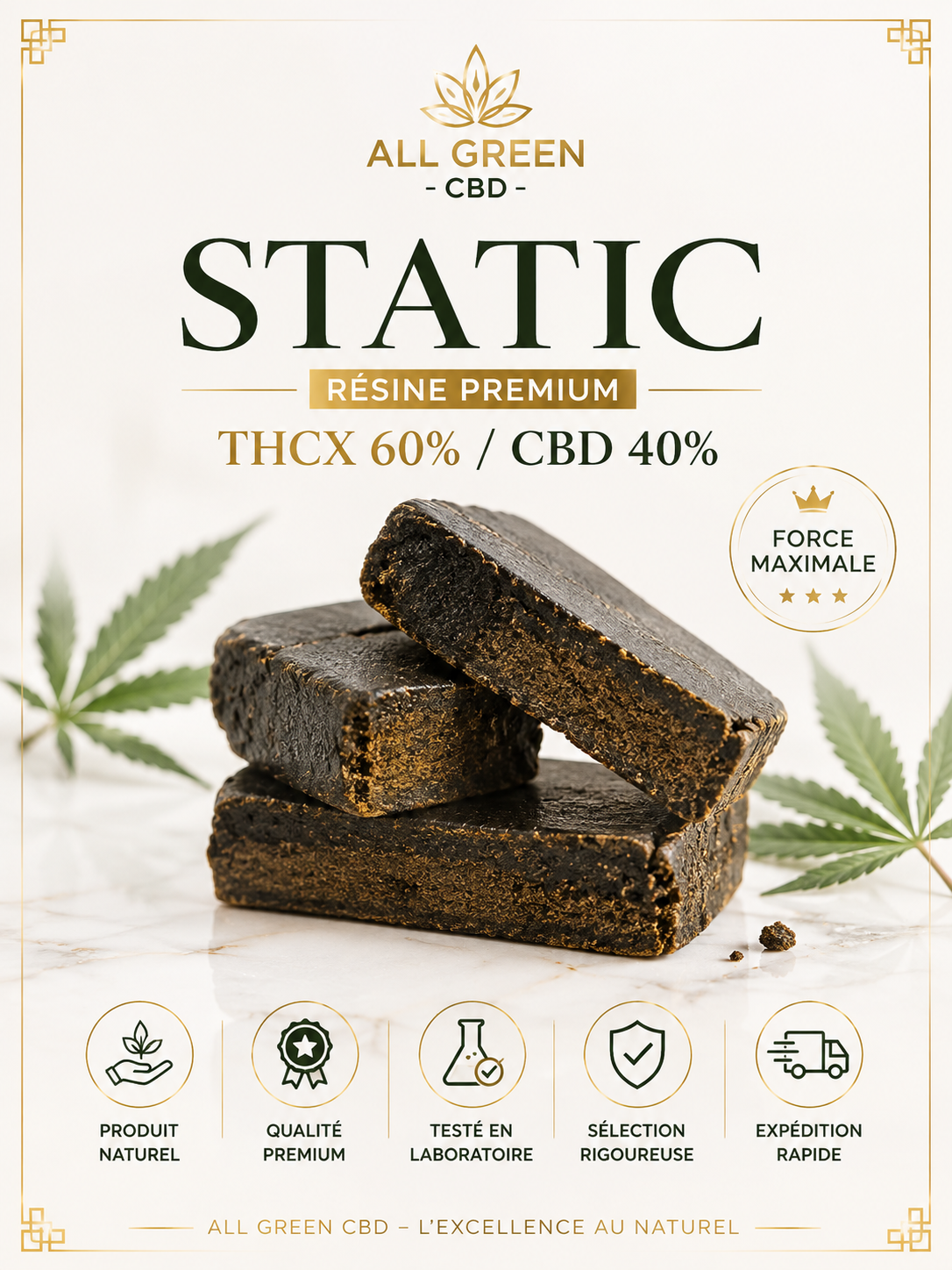 Static THCX 60% CBD 40%