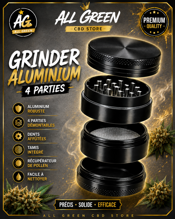 Grinder aluminium 4 parties