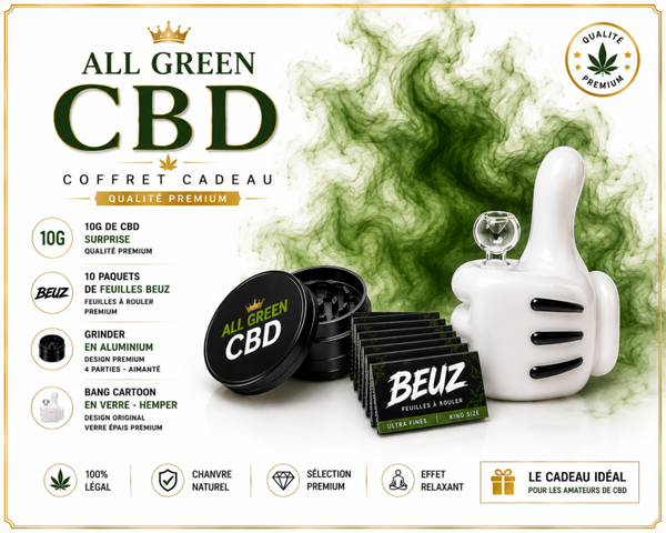 Coffret Cadeau ALL GREEN CBD – Cartoon Edition