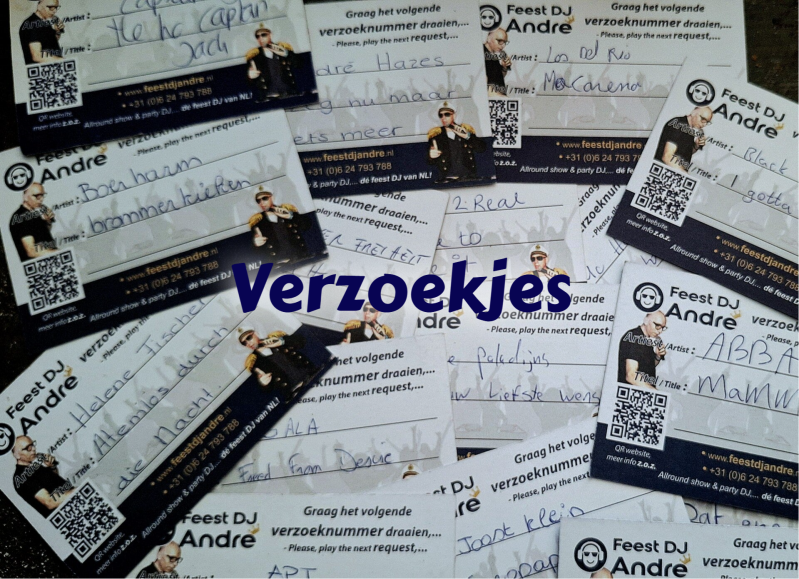 Feest DJ André - verzoekjes aanvragen