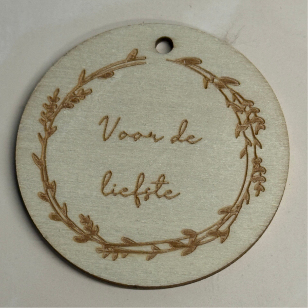 Optioneel label met boodschap