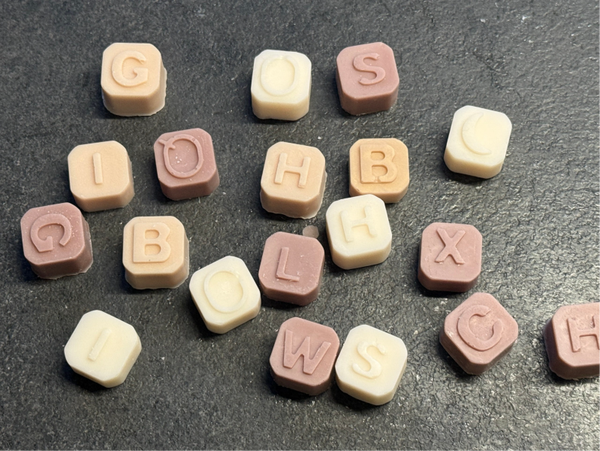 Waxmelts "vanille" - letters