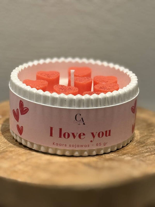 Kaars 'I Love You'