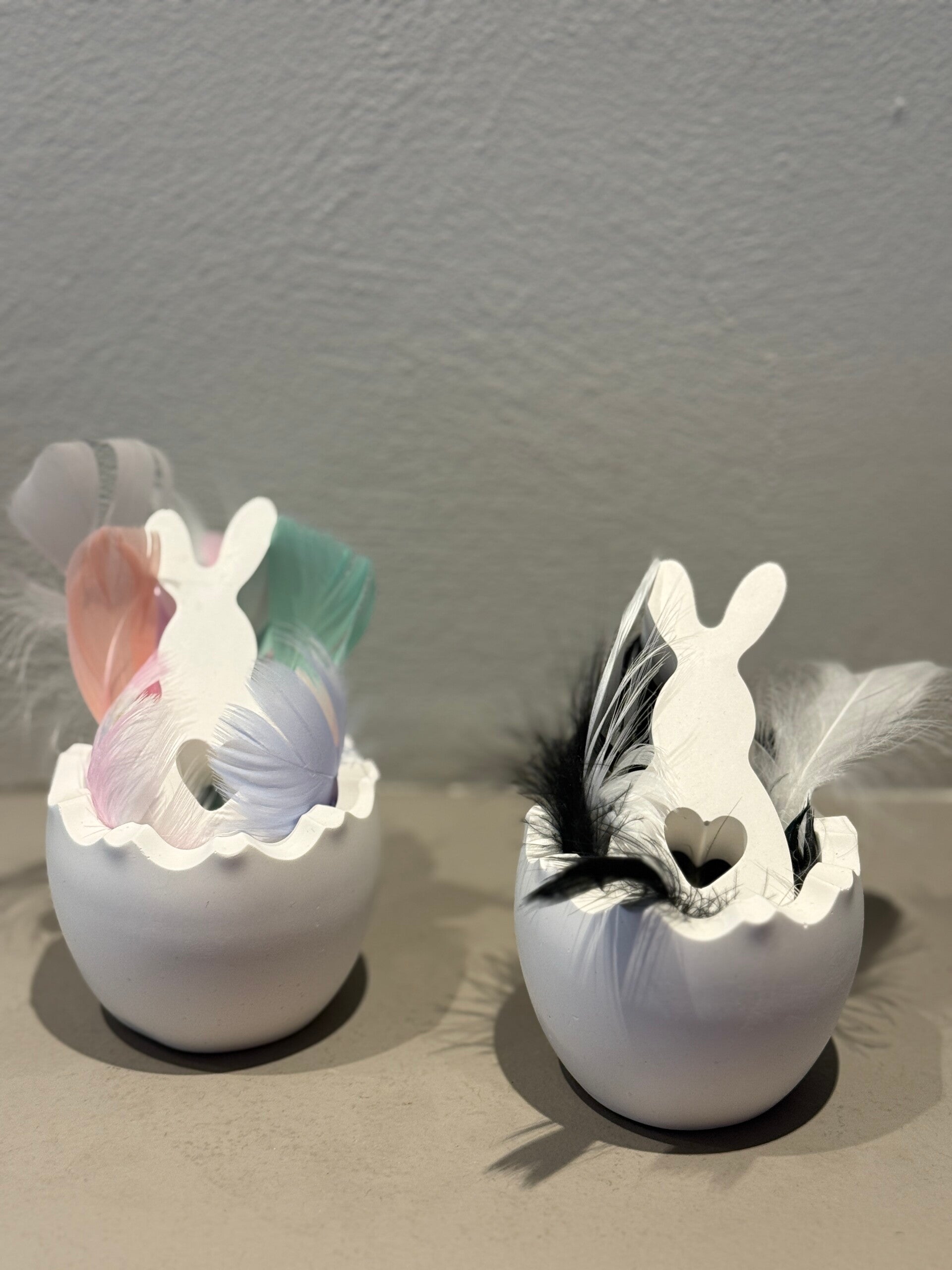 Decoratief ei met haasje