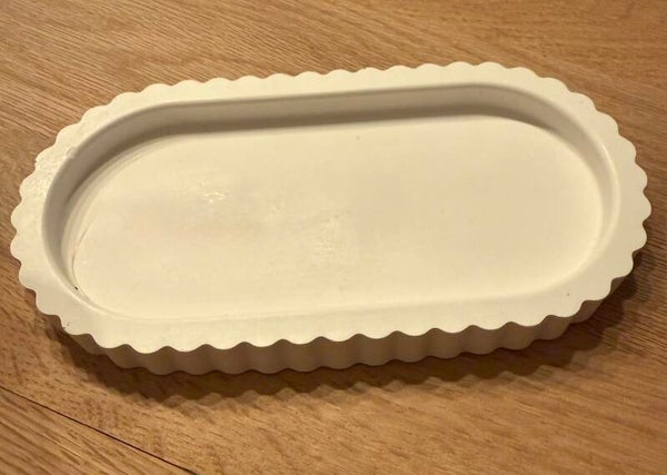 Ribbel ovaal schaaltje