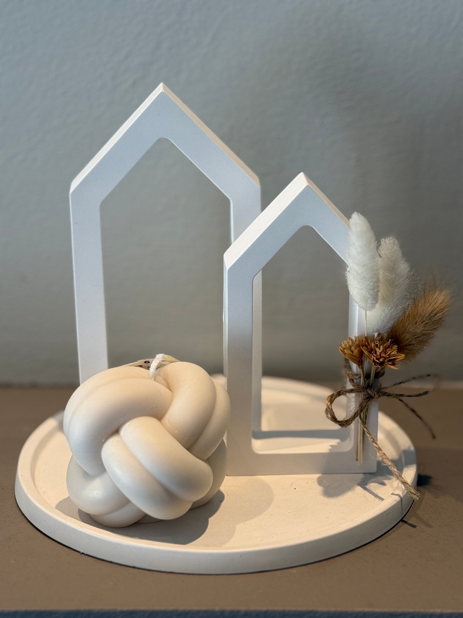 Decoratieset abstracte huisjes