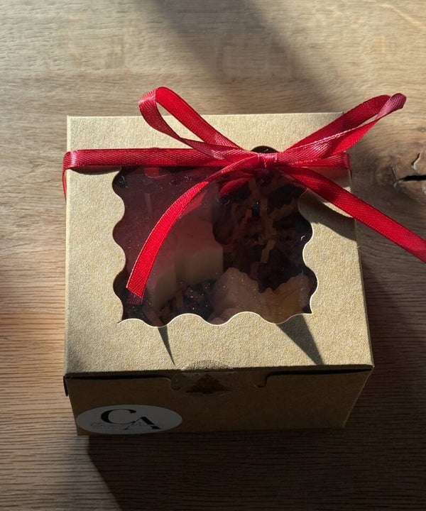 Geschenkverpakking met 2 kerststerren