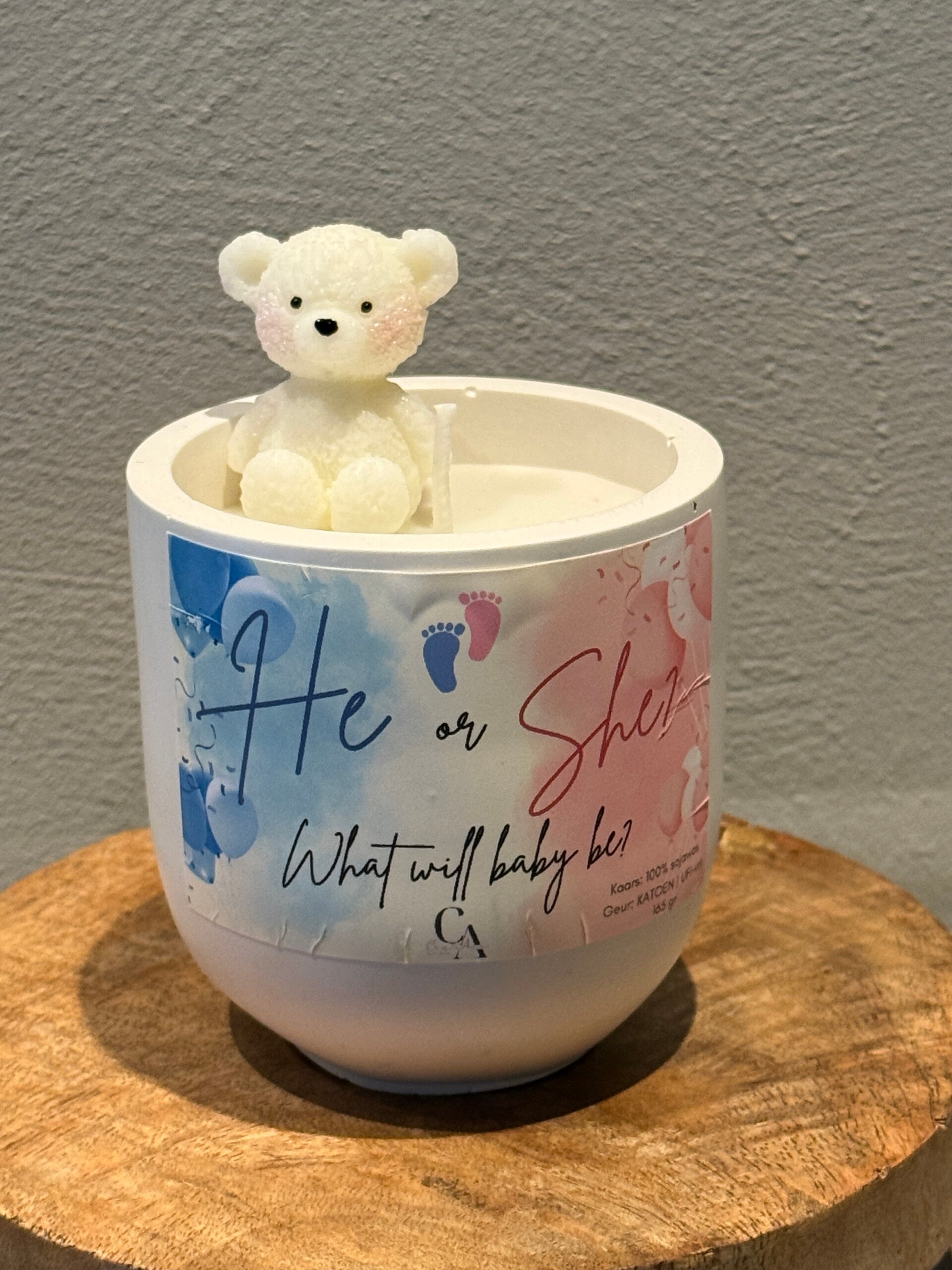 Gender Reveal Kaars – He or She?