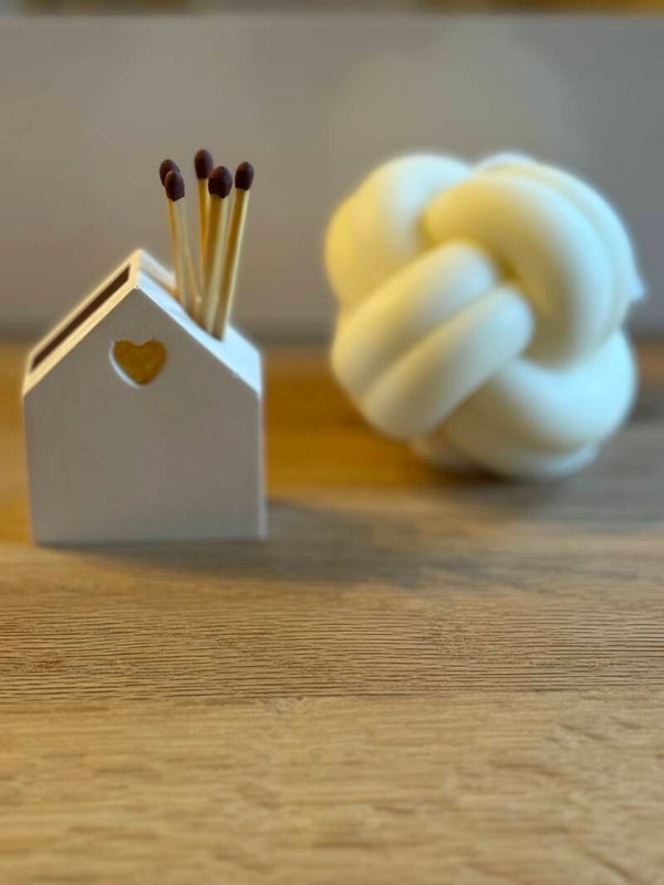 Geschenkset kaars met luciferhouder