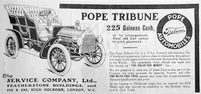 Anuncio del Pope-Tribune de 1906