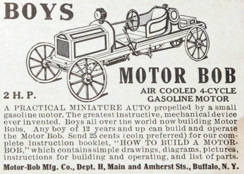 Anuncio de 1911 para Motor Bob