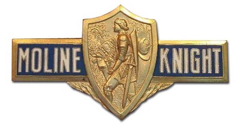 Emblema del radiador Moline-Knight 1914