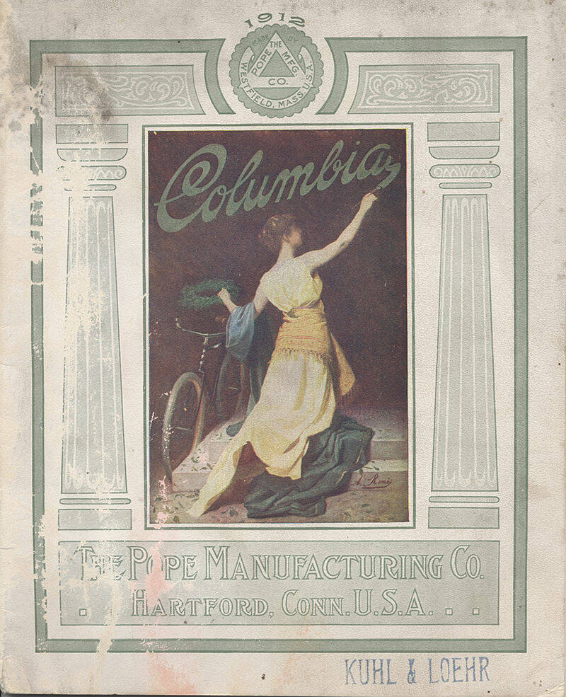 Anuncio de 1912 de bicicletas Columbia