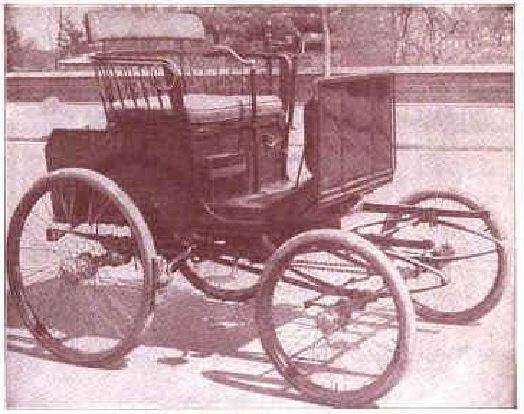 Stanhope Phaeton americano de 4 HP de 1899, fabricado por la Automobile Company of America.