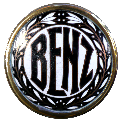 Logotipo con laureles utilizado en los automóviles Benz &amp; Cie. después de 1909.