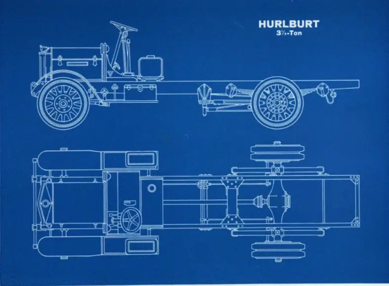 Hurlburt 3½-ton Blueprint (ca. 1920)