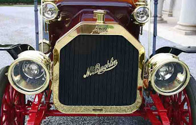 Este es un McLaughlin que muestra la escritura del radiador (c1909)  driving.ca 