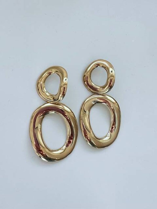 Lange oorbellen rond