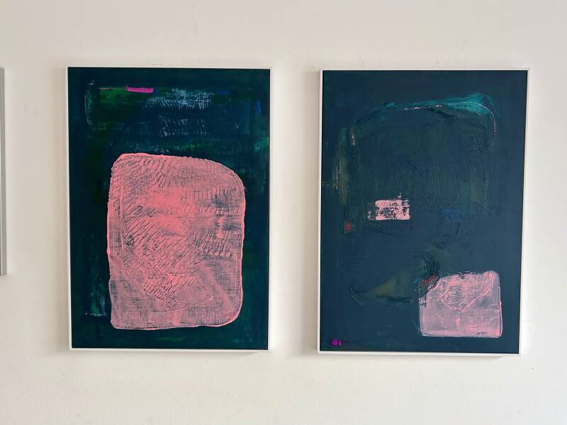 Midnight Blue DUO 50*70 + 50*70 ingelijst