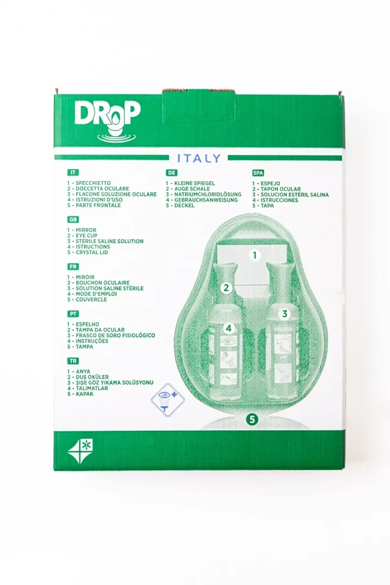 Oogdouchestation drop Braun incl. 1 x 500ml en 1 x 250ml