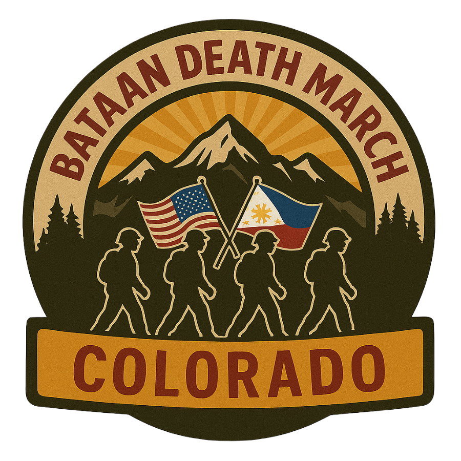 The logo for the Bataan Death March Colorado, an event similar to the one that takes place in White Sands NM, The Bataan Memorial Death March. This event honors the WW2 history and sacrifice of both American and Philippine heroes