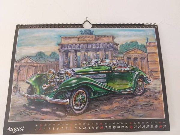 Oldtimer Kunstkalender 2026 – 12 Monate, 12 Meisterwerke
