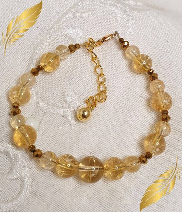 Bracelet de Citrine - Lumière et Vitalité