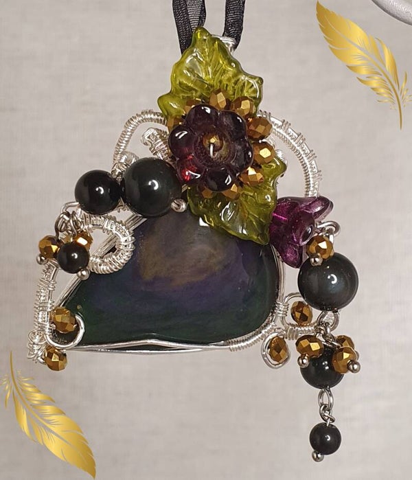 Pendentif Obsidienne Œil Céleste - Protection & Vérité intérieure