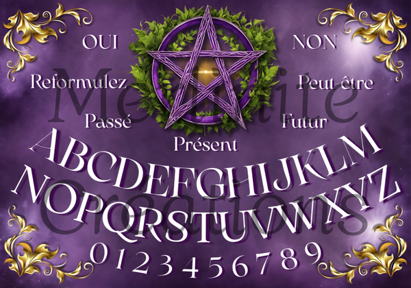 Planche de Spirithésie - Pentacle violet