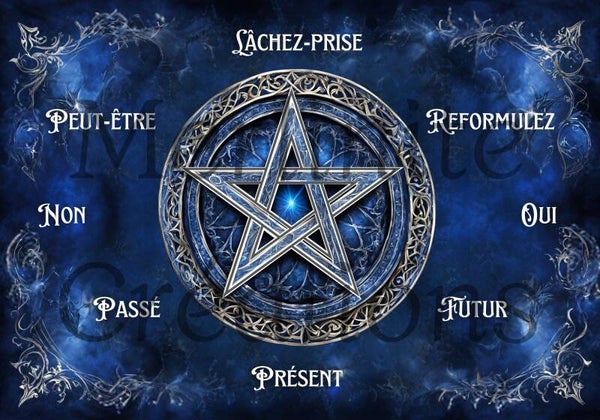 Planche à Penduler - Pentacle Bleu