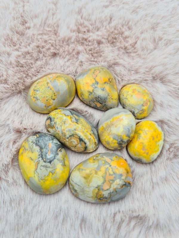 Bumble Bee Jaspis trommelsteen