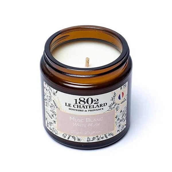 Le Chatelard 1802 geurkaars Witte Muskus 80 gram