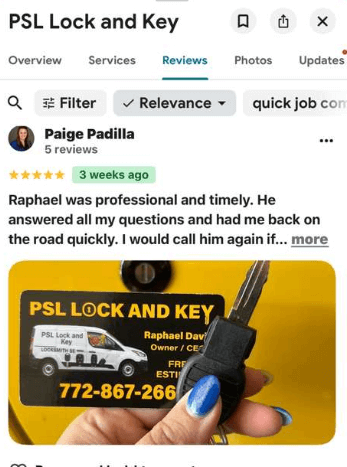 mobile locksmith service in port st lucie florida by psl lock and key