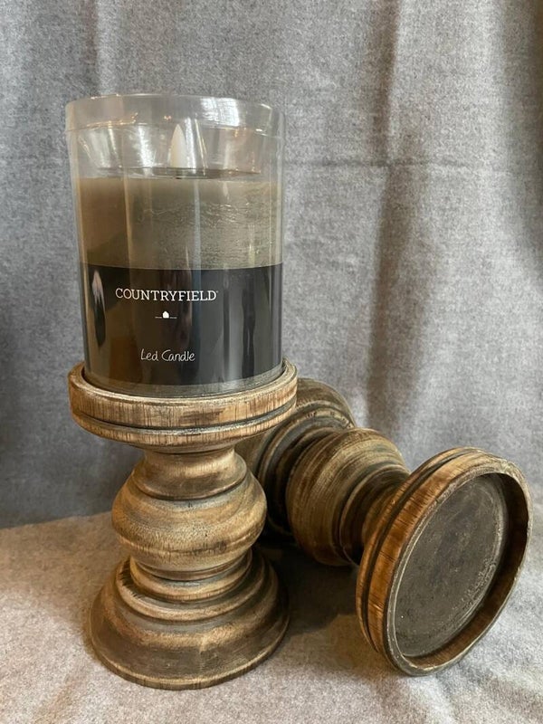 kaarsenstandaard hout licht