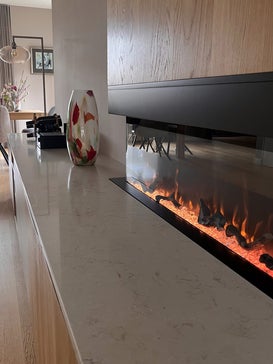 Wandkast met radiatorbekleding