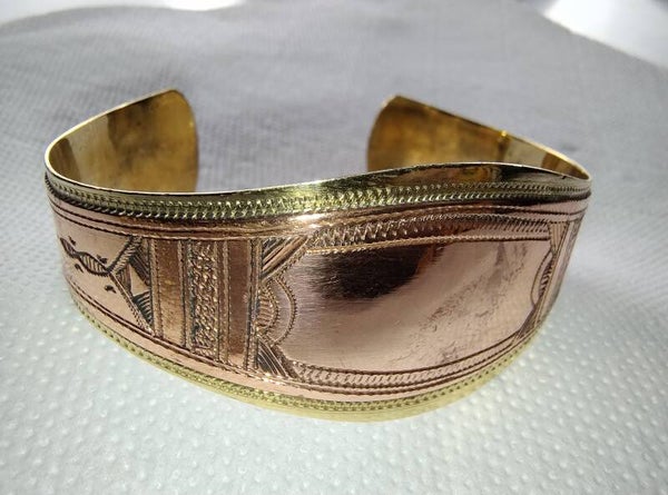 BRACELET EN BRONZE ET CUIVRE