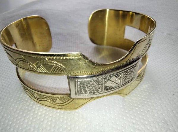 BRACELET EN BRONZE ET ARGENT