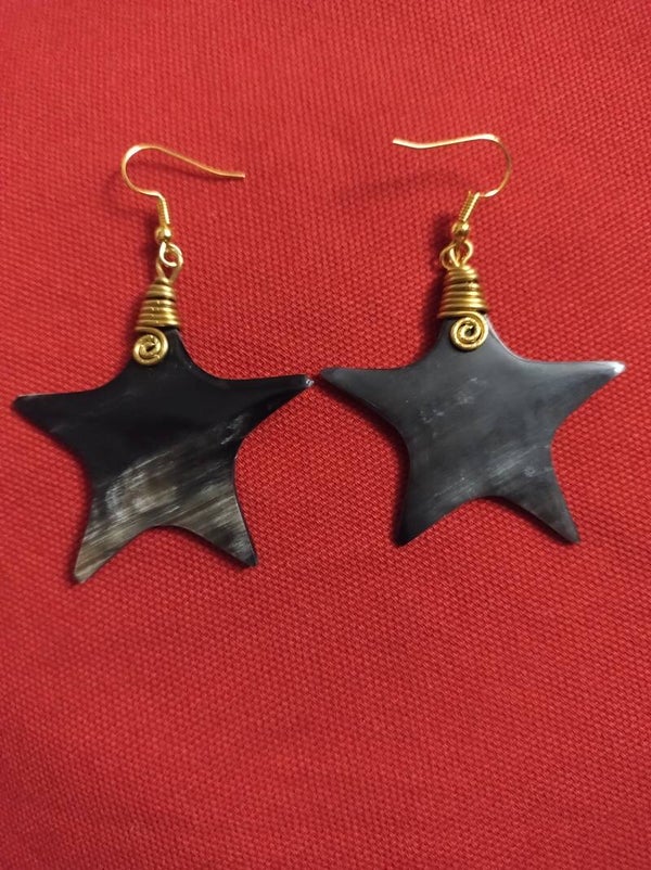 BOUCLES D'OREILLES EN CORNE