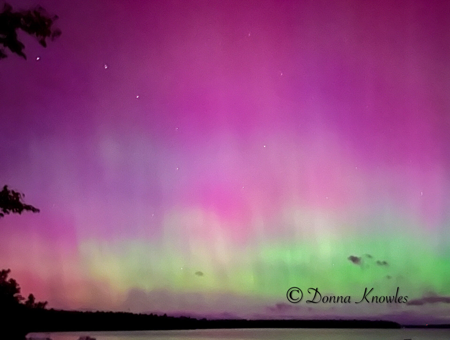 Aurora with the Big Dipper