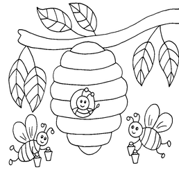 bees-with-beehive-on-tree-3.png