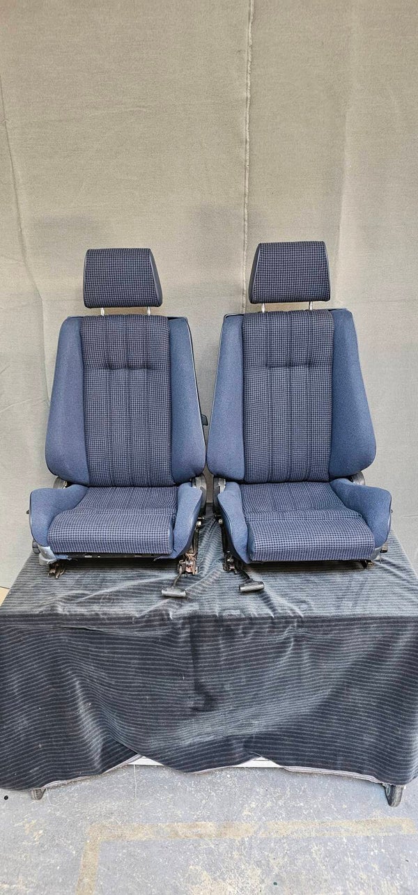 BMW E30 Convertible fit 2 door 0212 pacific blue Hahnentritt New upholstery Sport Seats