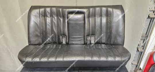 BMW E30 Black Leather 4 door backseat with armrest in good condition